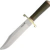 Blackjack Model 129 Green Tapered Micarta A2 Tool Steel Fixed Bowie 129MGCT