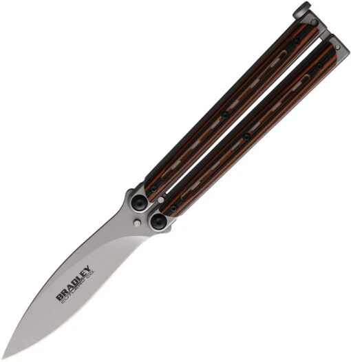 Bradley Kimura Balisong Butterfly Black & Orange 154cm Knife 909 -Elite Knives Shop BCC909