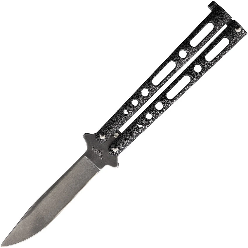 Benchmark 9.13" Butterfly Silver Vein Stonewashed Knife (Butterfly) 021 1 Benchmark 9.13" Butterfly Silver Vein Stonewashed Knife (Butterfly) 021