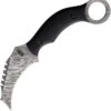 BucknBear Venom Karambit Fixed Blade Knife Black Micarta Damascus 1230KMB