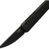 Boker Automatic Kwaiken Compact Knife Button Lock Black Aluminum 154CM Blade 01BO255