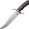 Boker Bowie Fixed Blade Knife Oak Wood Bohler N690 Stainless W/ Sheath 121547