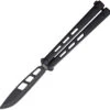 Brous Blades BlackCELL Balisong Acid Stonewash Black G10 Butterfly Knife 254