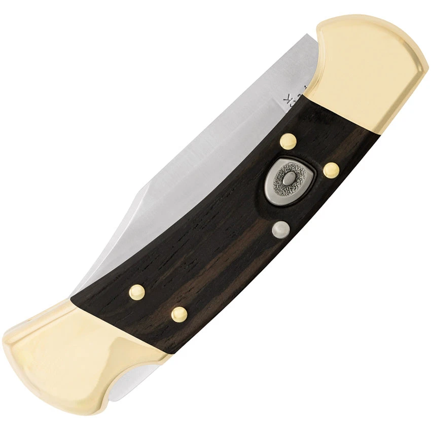 Buck Automatic 112 Knife Lockback Ebony Wood CPM-S30V Stainless Clip Point Blade 112BRSA 4 Buck Automatic 112 Knife Lockback Ebony Wood CPM-S30V Stainless Clip Point Blade 112BRSA - Image 4