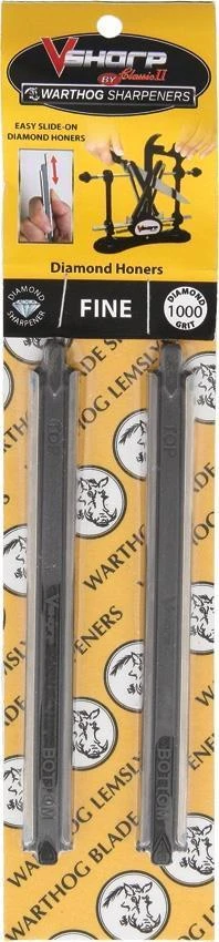 Warthog Set Of 2 Classic II Fine 1000 Grit Diamond Knife Sharpener Stones C2SF
