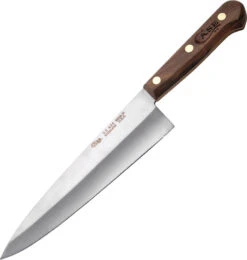 Case Cutlery 8" Household Kitchen Walnut Handle Chefs Fixed Blade Knife 07316