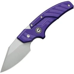 Civivi Typhoeus Folding Push Dagger Knife Purple G10 14C28N Blade W/ Sheath 210362