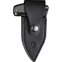 Civivi Typhoeus Folding Push Dagger Knife Black & Gray Aluminum 14C28N Blade W/ Sheath 210363 -Elite Knives Shop CIVC210363 add 05