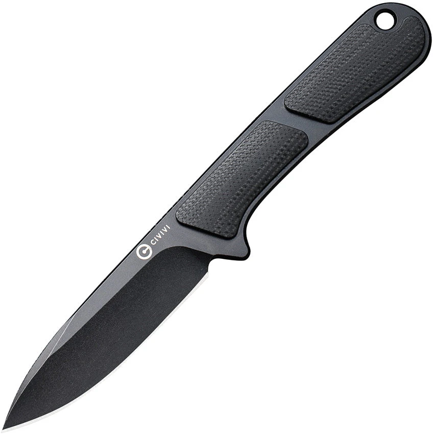Civivi Mini Elementum Black G10 Nitro-V Drop Point Fixed Blade Neck Knife 230101 1 Civivi Mini Elementum Black G10 Nitro-V Drop Point Fixed Blade Neck Knife 230101