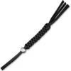 Civivi Gray Titanium Sphere Bead Black Braided Paracord Lanyard 09B