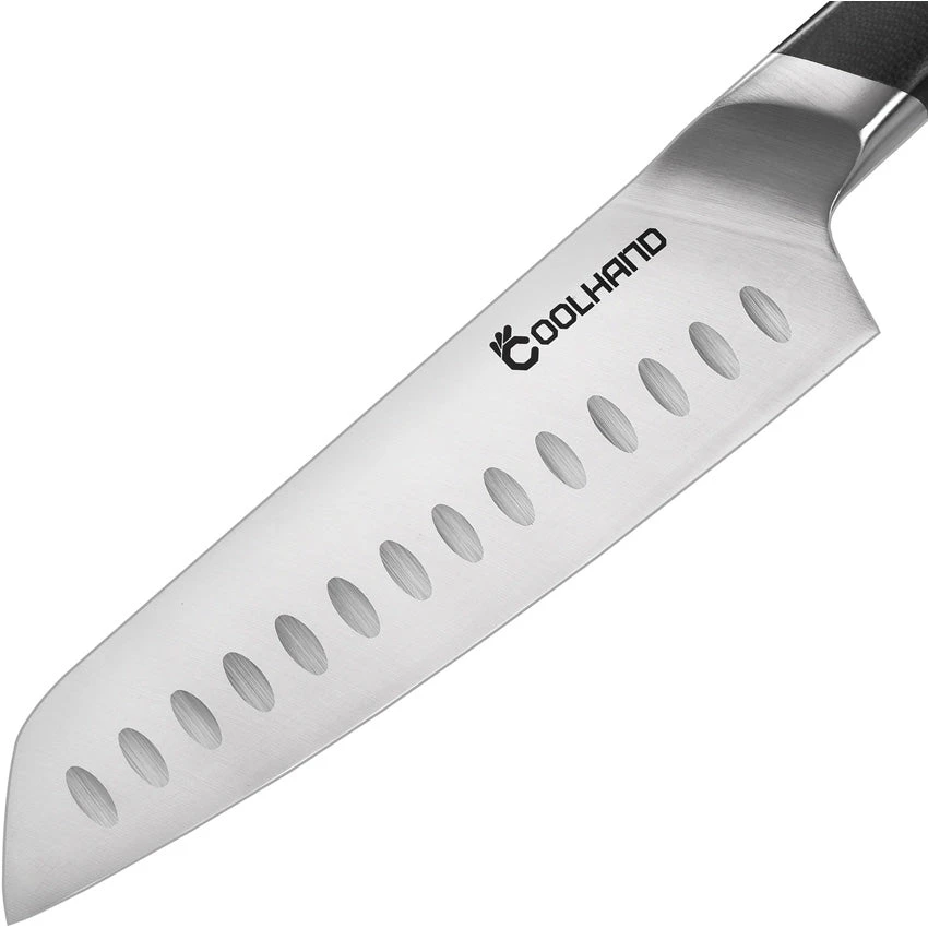 Coolhand Santoku Black Smooth G10 1.4116 Stainless Kitchen Knife 7197GG10 2 Coolhand Santoku Black Smooth G10 1.4116 Stainless Kitchen Knife 7197GG10 - Image 2