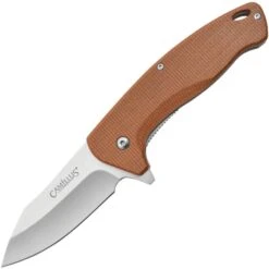 Camillus Arvo Linerlock A/O Tan Micarta Folding 420 Stainless Pocket Knife 19479
