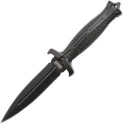 Coleman Black Double Edge Stainless Fixed Blade Neck Knife W/Sheath N2012