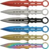 Rite Edge Multicolor Stainless 6pc Fixed Blade Throwing Knives Set 211555