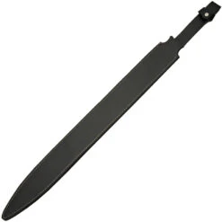 Dark Xiphos Sword Black Leather Wrapped Manganese Blade W/ Belt Sheath 926981 -Elite Knives Shop CN926981 add 03