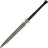 Shadow Spear Sword Black Leather Wrapped Manganese Blade W/ Belt Sheath 926983