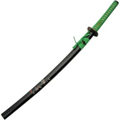Koi Lake Katana Green Cord Wrapped 1045 Carbon Steel Sword W/ Scabbard 926984 -Elite Knives Shop CN926984 add 02