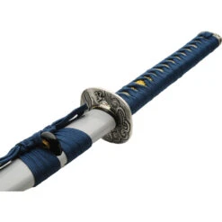 Water Dragon Katana Blue Cord Wrapped 1045 Carbon Steel Sword W/ Scabbard 926985 -Elite Knives Shop CN926985 add 02