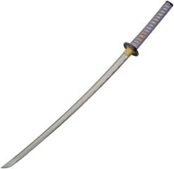Pastel Spring Katana Purple Wrapped 1045 Carbon Steel Sword W/ Scabbard 926991