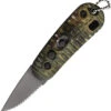 Colonial Automatic CKC Knife Button Lock Camo ABS Stainless Serrated Blade 212