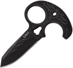 CRKT Tecpatl Sugar Skull Laser Image Fixed Blade Push Dagger Knife 2261