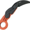 CRKT Provoke Zap Kinematic Orange Karambit Folding Knife 4041O
