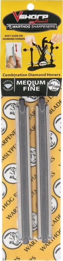 Warthog V-Sharp Classic II 600 Med & 1000 Fine Grit Knife Sharpener Stones C2SMF