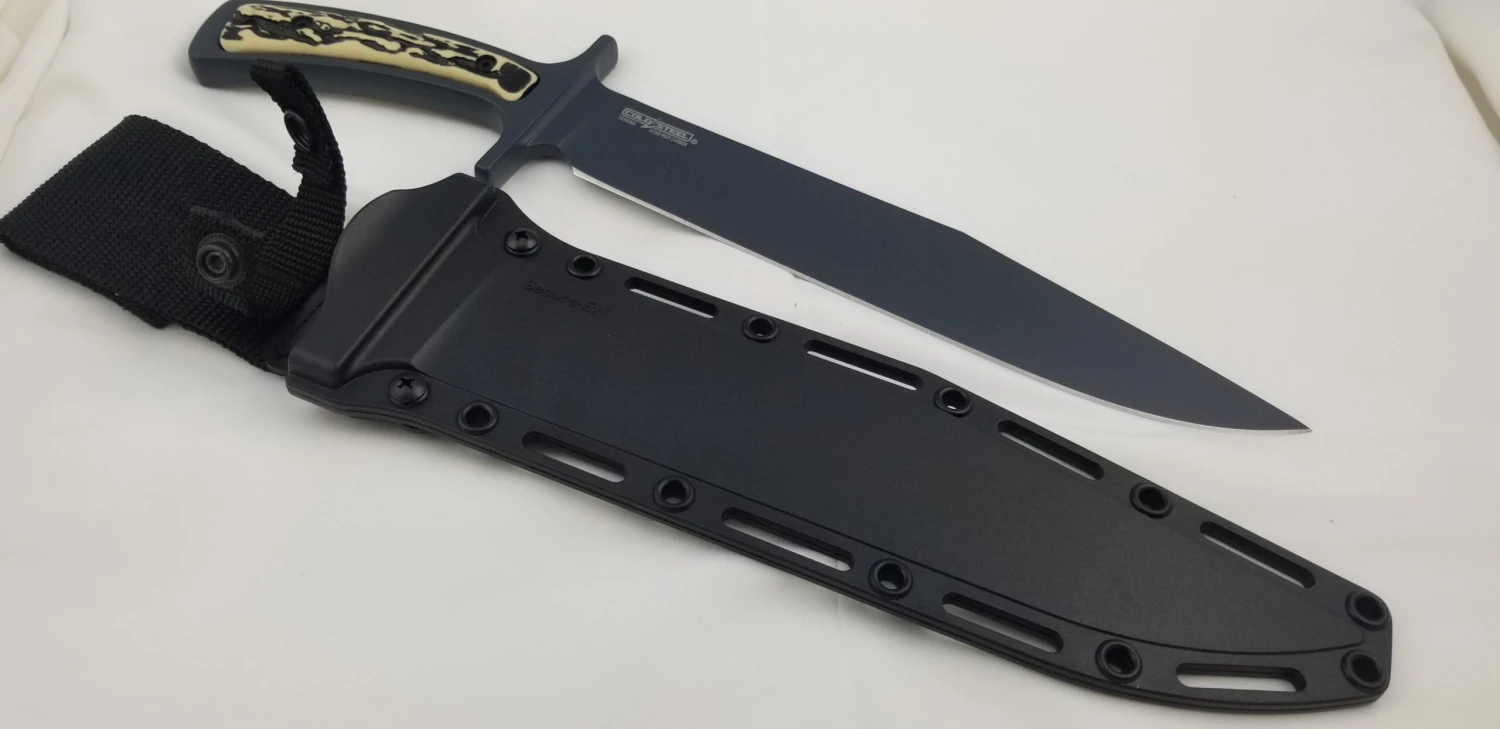 Cold Steel 14" Bowie Drop Forged Fixed Blade Knife + Secure Ex Sheath 36mk 7 Cold Steel 14" Bowie Drop Forged Fixed Blade Knife + Secure Ex Sheath 36mk - Image 7