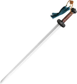 Cold Steel Battle Gim Sword Rosewood Damascus Steel Sword W/ Scabbard 88FG