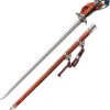 Cold Steel Chinese Gim Sword Rosewood 1060HC Steel Sword W/ Scabbard SWCHNGIM