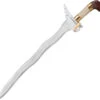 Cold Steel Kris Sword Hardwood 1055HC Stainless Steel Sword W/ Scabbard SWKRISSW