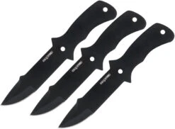 Cold Steel Black & Grey 420 Stainless Steel 3pc Throwing Knives Set TH80KVC3PK