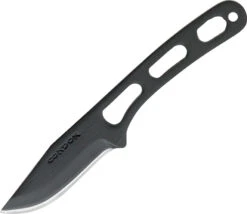 Condor Windfang One Piece High Carbon Black Fixed Neck Knife W/ Sheath 704453