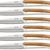 Deejo Steak Knife Set Of 6 Kitchen Olive Wood Knives 6ab001