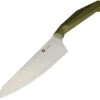 Diafire Emerald Chefs Green Abstract Synthetic 8Cr13MoV Fixed Blade Knife 9104