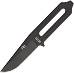 Darrel Ralph Sermon Black 154CM Stainless Fixed Blade Neck Knife W/ Sheath 057