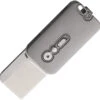 D Rocket Designs Automatic Squarehead Knife Button Lock Gray Titanium Bohler M390 Blade 001