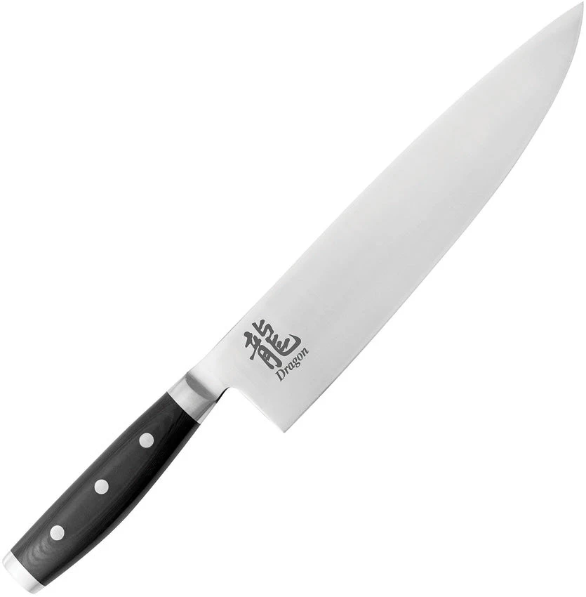 Dragon Apogee Chefs Black Micarta CTS-BD1 Stainless Kitchen Knife 00801 1 Dragon Apogee Chefs Black Micarta CTS-BD1 Stainless Kitchen Knife 00801