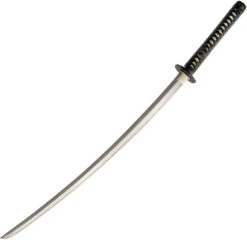 Dragon King War Fire Katana Black Cord Wrapped Steel Sword W/ Scabbard 35360