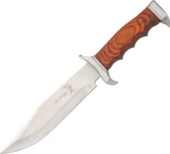 Elk Ridge Hunting Bowie 12.5" Knife W/ Wood Handle - 012