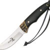 Elk Ridge Jig Bone & Black Wood 7" Fixed Blade Knife - 088