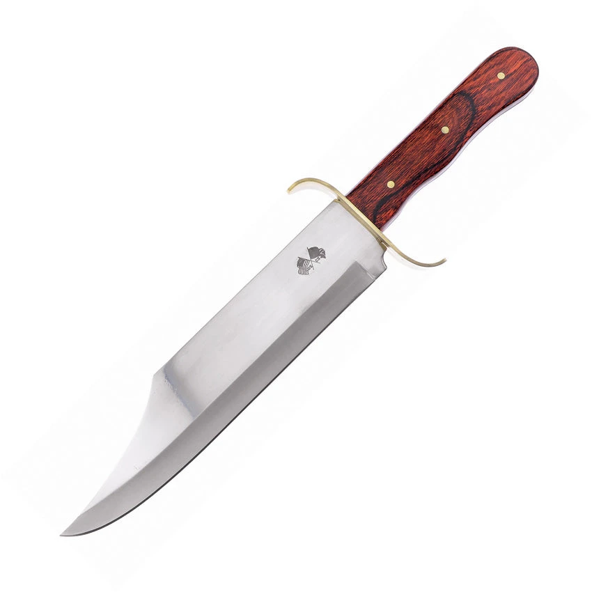 Frost Cutlery Red Pakkawood Fixed Blade Bowie SA04PW 1 Frost Cutlery Red Pakkawood Fixed Blade Bowie SA04PW