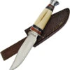 Frost Cutlery Chipaway Stainless Fixed Clip Pt Bowie White Bone Handle Knife CW1000WSB