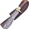 Frost Cutlery Willow Dream Bowie Brown Wood Stainless Fixed Blade Knife W/ Belt Sheath W612WD