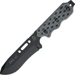 Case TOPS FDX Field Duty Extreme 45 Black Fixed Carbon Steel Hunter Blade Knife FDX45