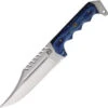 FH Knives Bowie Blue Smooth Pakkawood Stainless Fixed Blade Knife CPBW002