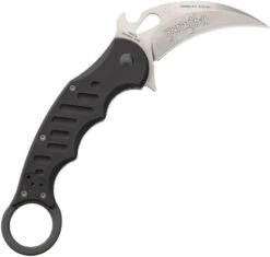 Fox Karambit Black Stonewashed Aluminum Folding N690 Steel Pocket Knife 478BSW