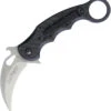 Fox Karambit Carbon Fiber & Black G10 Linerlock Stonewashed N690 Folding Knife 479cgsw