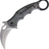 Fox Karambit Black Linen Micarta Linerlock Stonewashed N690 Folding Knife 479mibsw