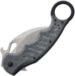 Fox Karambit Black Linen Micarta Linerlock Stonewashed N690 Folding Knife 479mibsw -Elite Knives Shop FOX479MIBSW add 01